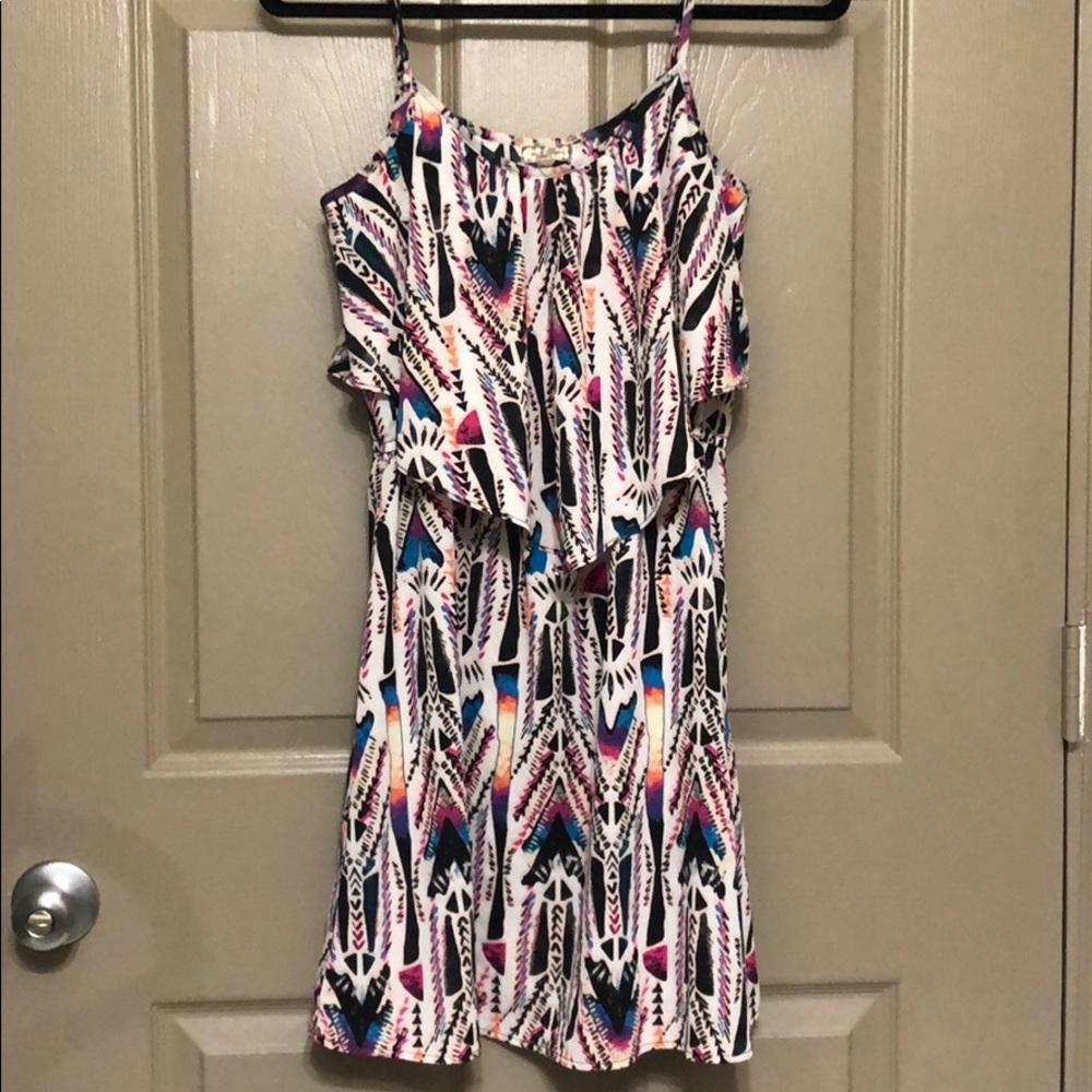 ✨ Tiered Tribal Print Dress